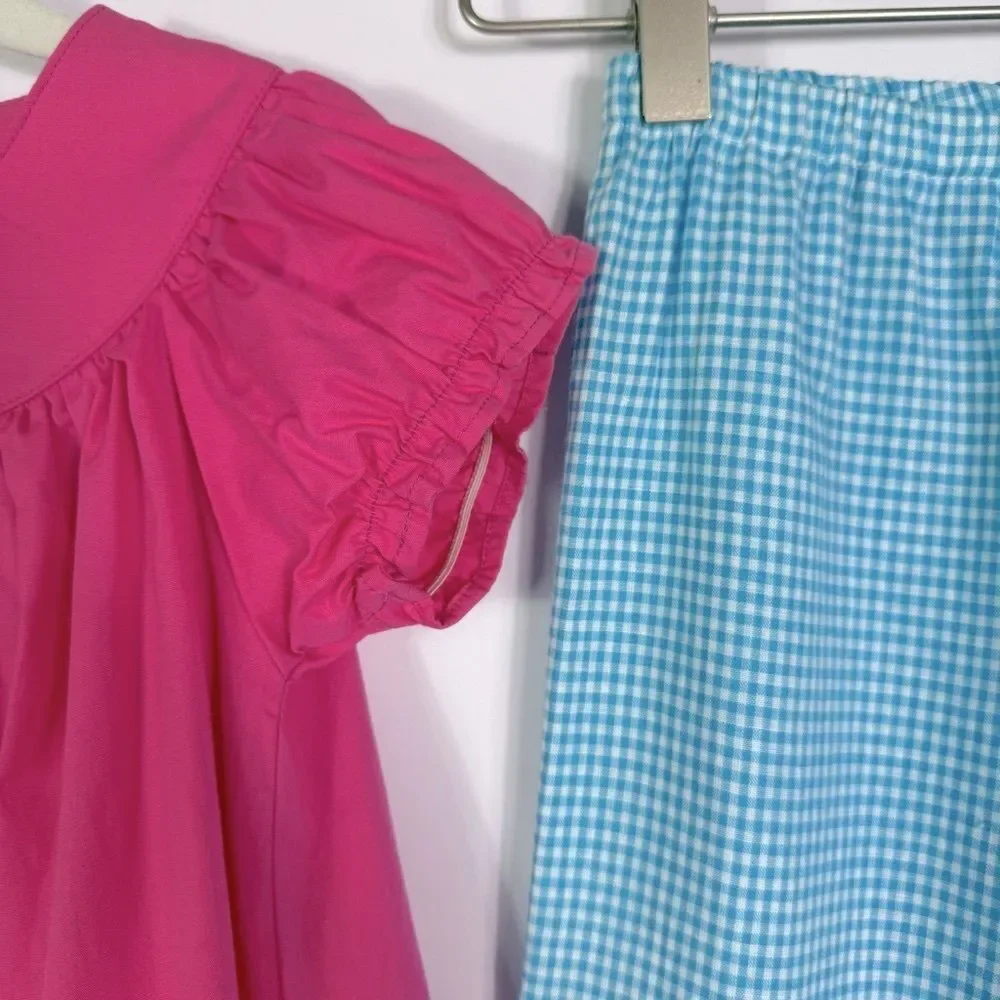 Lolly Wolly Doodle NWOT Easter set, Pink & Blue, girls size 4